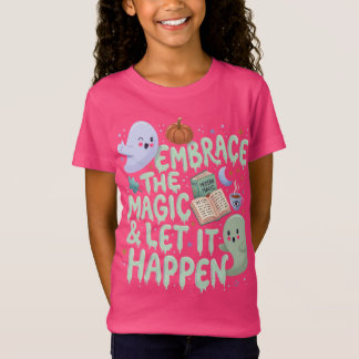 Süßes Gespenst- und Zauberbuch-Halloween-T-Shirt f T-Shirt
