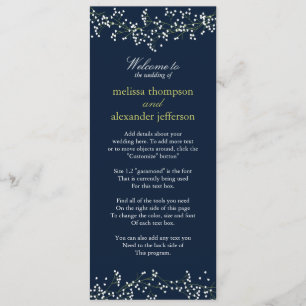 Süßes Gipskraut Hochzeitsprogramm Programm