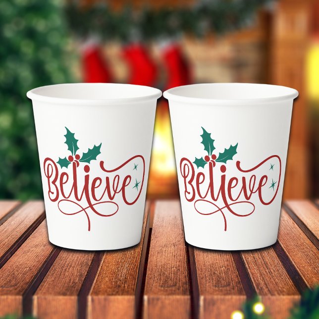 Süßes 'Glaube' Weihnachten Pappbecher (Von Creator hochgeladen)