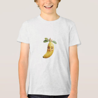 Süßes glückliches Bananen-3D-Charakter-T-Shirt Tri-Blend Shirt