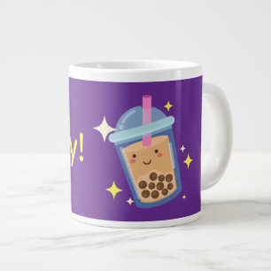 Süßes glückliches Bubble-Tea-Design  Jumbo-Tasse