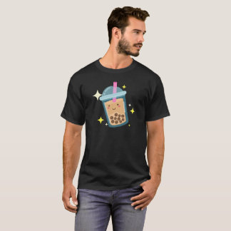 Süßes Glückliches Bubble-Tea-Design T-Shirt