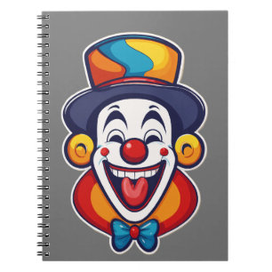 Süßes glückliches Clown-Kinder-Logo Notizblock