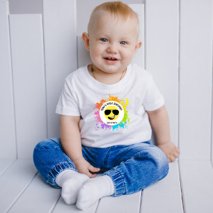 Süßes glückliches Gesicht, Pilotengestell, Lustige Baby T-shirt