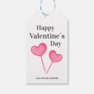 Süßes glückliches Valentinstag-Geschenk Geschenkanhänger
