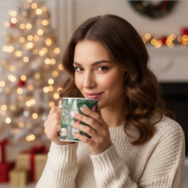 Süßes Gnom-Wasserfarben-Weihnachtsmuster Kaffeetasse