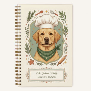 Süßes Golden Labrador Familienkochbuch Notizbuch