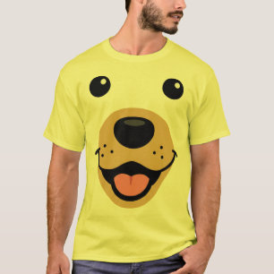 Süßes Golden Retriever-Gesicht Halloween-Kostüm Lu T-Shirt