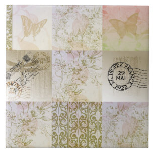 Süßes GoldPatchwork Fliese