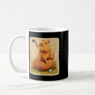 Süßes Golf-Kostüm für Capybara für Golf-Freunde Kaffeetasse