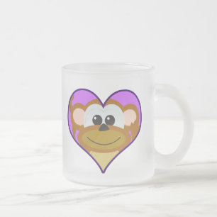 Süßes Goofkins-Affenherz Mattglastasse
