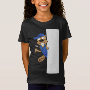 Süßes Grafik-T-Shirt für Mädchen mit fleißigen Bib T-Shirt