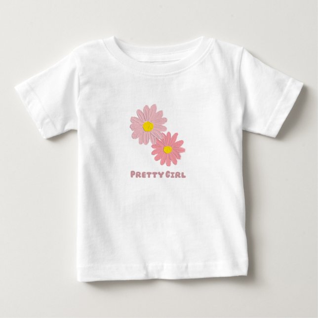 Süßes Grafik-T-Shirt mit Gänseblümchen für Mädchen Baby T-shirt (Vorderseite)