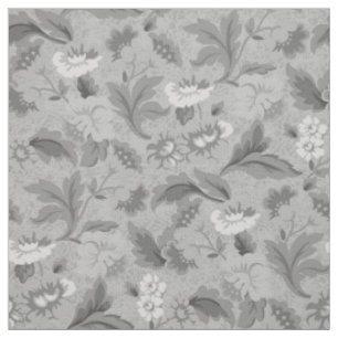 Süßes graues Blumenmuster Stoff