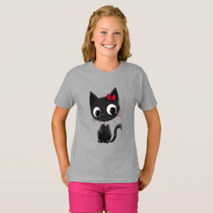 Süßes graues Kinder-T-Shirt mit reizender Illustra T-Shirt