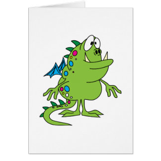 süßes grünes Drachenmonster