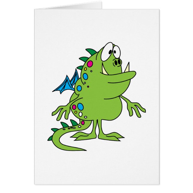 süßes grünes Drachenmonster (Vorne)
