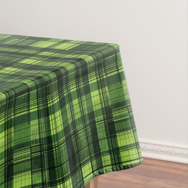 Süßes grünes Karomuster  Tischdecke (Beispiel)