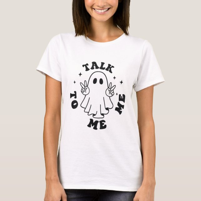 Süßes gruseliges Geist-Design T-Shirt (Vorderseite)