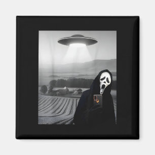 Süßes gruseliges Gesicht Horror Geist Selfie mit A Magnet
