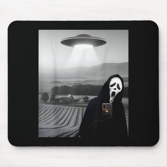Süßes gruseliges Gesicht Horror Geist Selfie mit A Mousepad (Vorne)