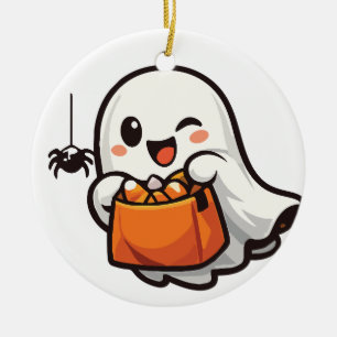 Süßes gruseliges Halloween-Keramik-Ornament Keramik Ornament