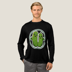 Süßes Gurken-Pärchen Lustiges Kawaii-Gurken-T-Shir Tri-Blend Shirt