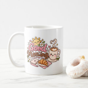 Süßes Guten Morgen Kaffeetassendesign Kaffeetasse