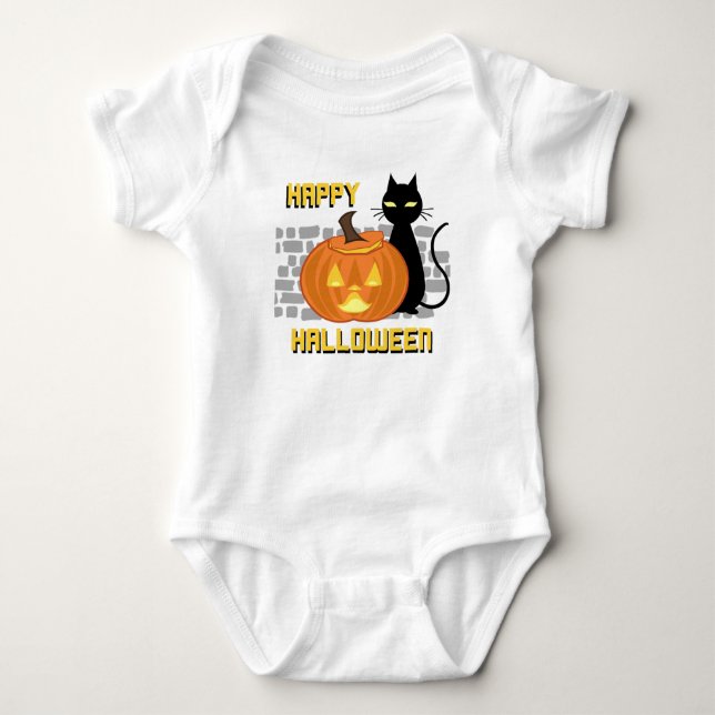 Süßes Halloween-Babyshirt Baby Strampler (Vorderseite)