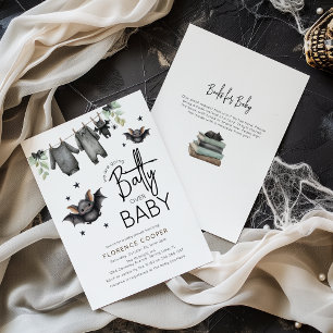 Süßes Halloween Batty fürs Baby Babyparty Einladung