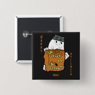 Süßes Halloween Boo - Süßes oder Saures Halloween Button