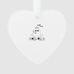 Süßes Halloween-Design mit Geist-Krankenschwester Ornament