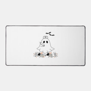 Süßes Halloween-Design mit Krankenschwester-Geist  Schreibtischunterlage