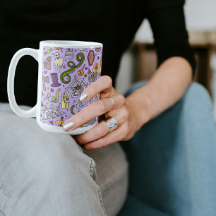 Süßes Halloween-Doodle-Muster Kaffeetasse