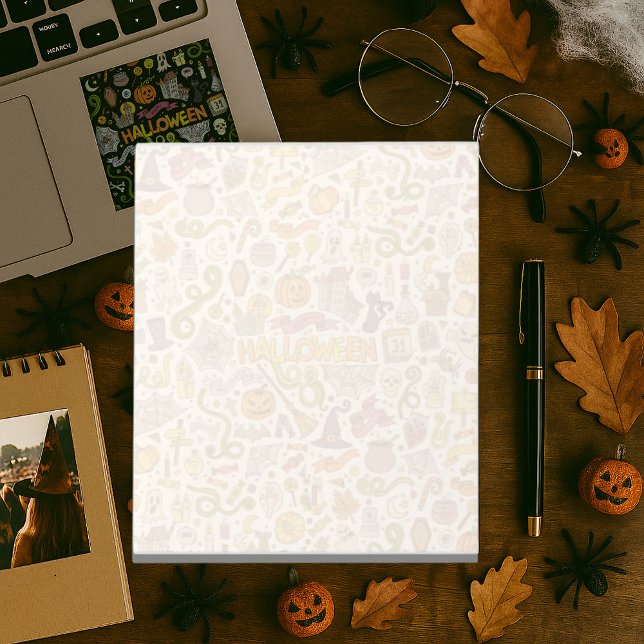 Süßes Halloween-Doodle-Muster Notizblock (Von Creator hochgeladen)