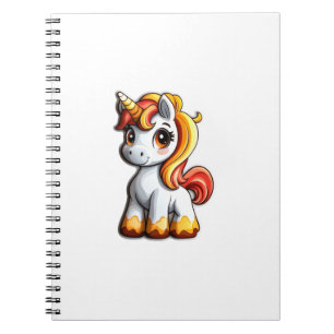 Süßes Halloween-Einhorn Candy Corn Horn Magisches Notizblock