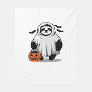 Süßes Halloween-Faultier-T-Shirt Liebenswert und G Fleecedecke