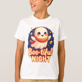 Süßes Halloween-Geist Nacht T-Shirt Design