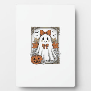 Süßes Halloween-Geist Vintage-Stickerei-Shirt-Desi Fotoplatte