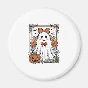 Süßes Halloween-Geist Vintage-Stickerei-Shirt-Desi Magnet