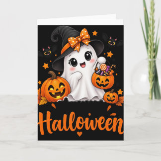 Süßes Halloween-Geister-Shirt – Frohes Halloween K Karte