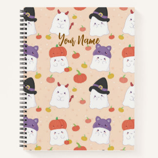 Süßes Halloween-Geisterchen-Notizbuch, Zurück zur Notizbuch