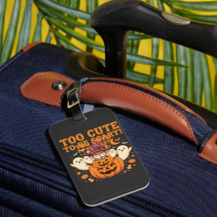 Süßes Halloween Hamster Kürbis Geist Design_1 Gepäckanhänger