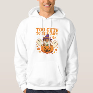 Süßes Halloween Hamster Kürbis Geist Design_1 Hoodie