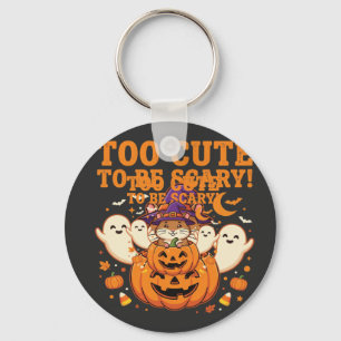 Süßes Halloween Hamster Kürbis Geist Design_1 Schlüsselanhänger
