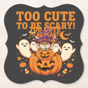 Süßes Halloween Hamster Kürbis Geist Design_1 Untersetzer
