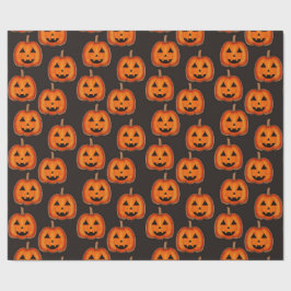 Süßes Halloween-Jack-O-Lantern-Kürbismuster-Wrap Geschenkpapier