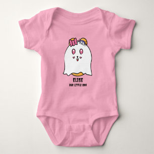 Süßes Halloween Kleines Boo Mädchen Geist Benutzer Baby Strampler