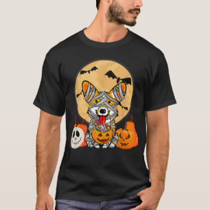 Süßes Halloween-Kostüm Welsh Corgi Mumien-Hunde-Li T-Shirt