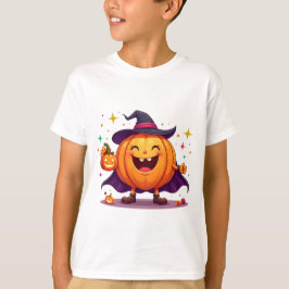 Süßes Halloween-Kürbis-Hexen-T-Shirt T-Shirt